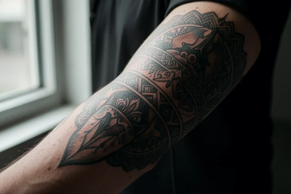 25 Elegant Bold Arm Wrap Tattoos Every Man Will Love